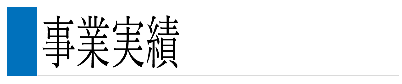 事業実績